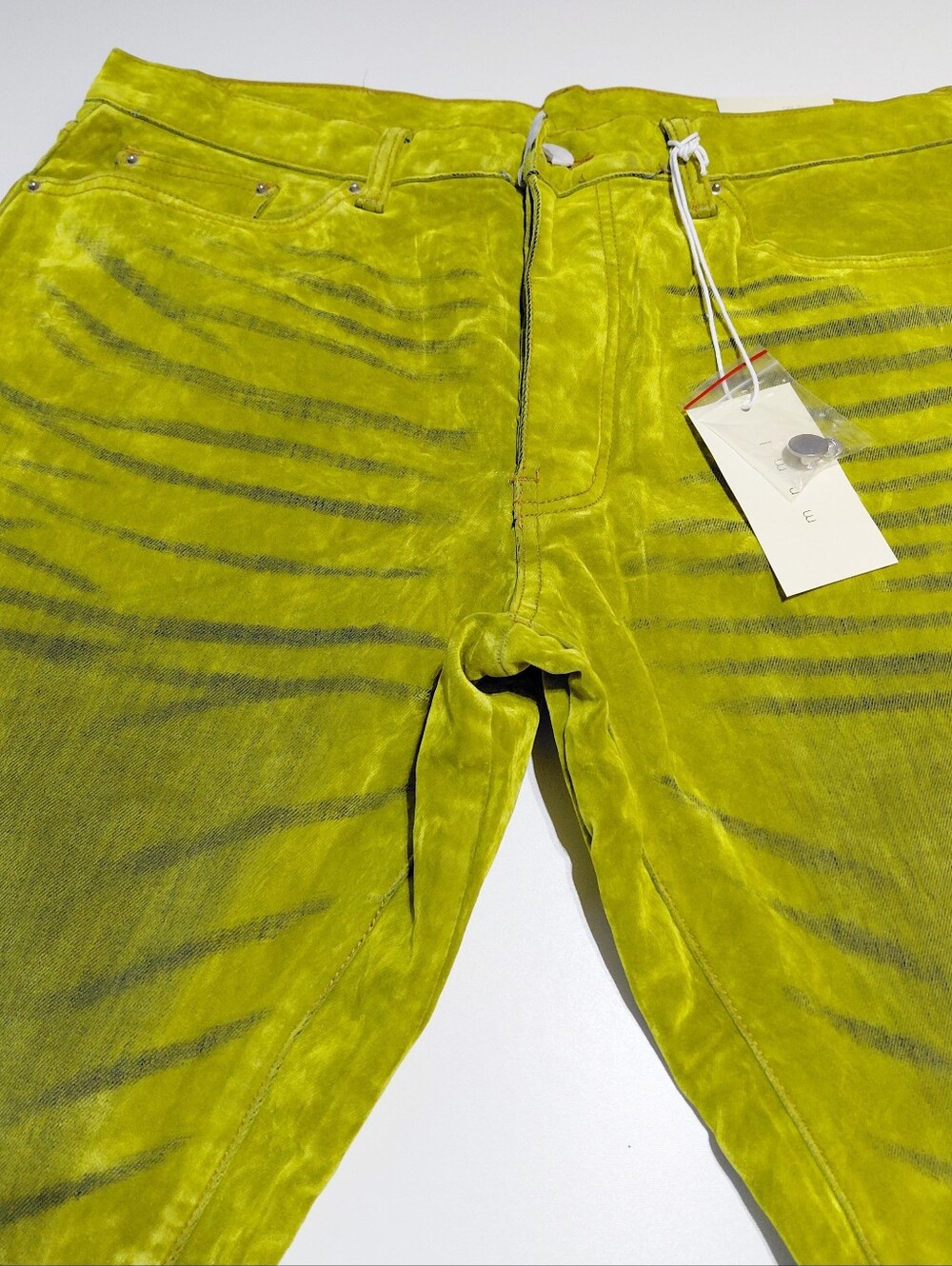 MNML Men's  Green Western Flare Denim Pants Size 36